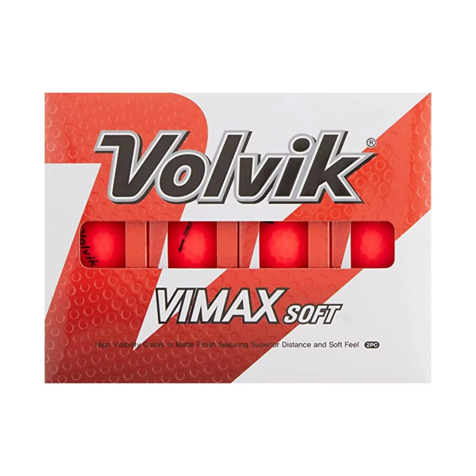 Volvik Vimax Soft Golf Balls Matte Red 12pk