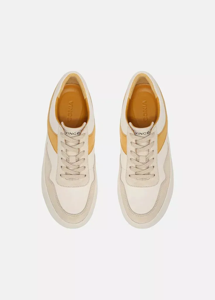 Warren Court Leather Suede Sneaker - Papaya