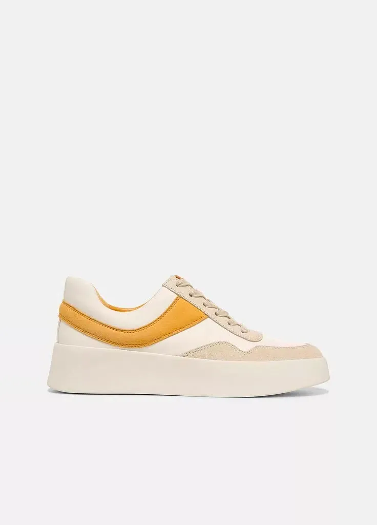 Warren Court Leather Suede Sneaker - Papaya