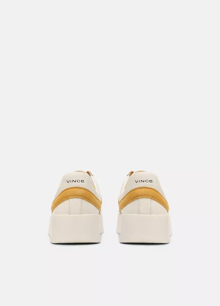 Warren Court Leather Suede Sneaker - Papaya