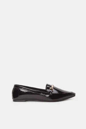 Women Black Patent Loafer