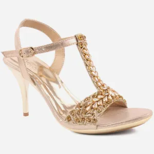 Women "ASTRID" Glossy Look Stylish Sandals