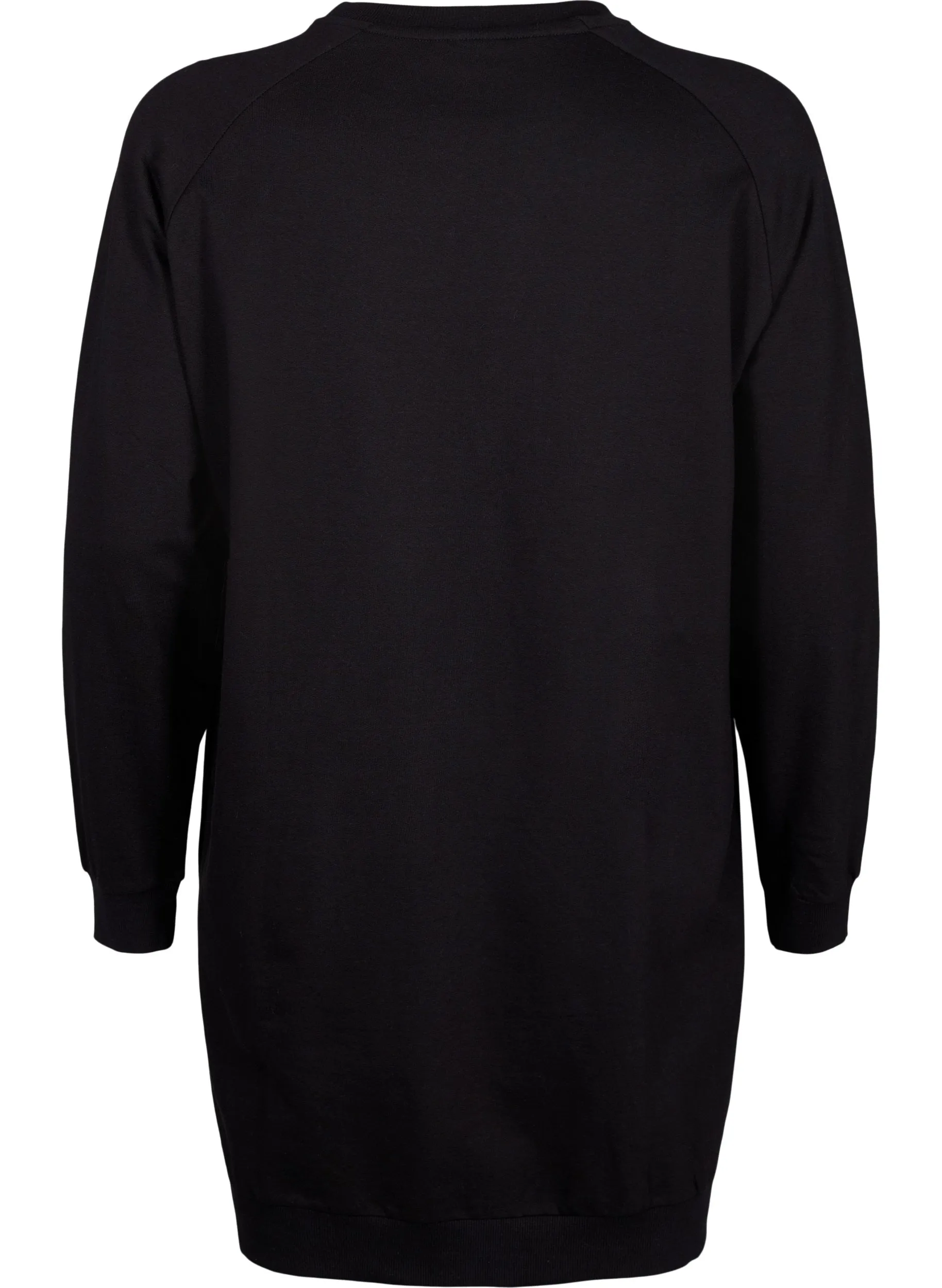 Zizzi Laura Sweater Tunic in Black